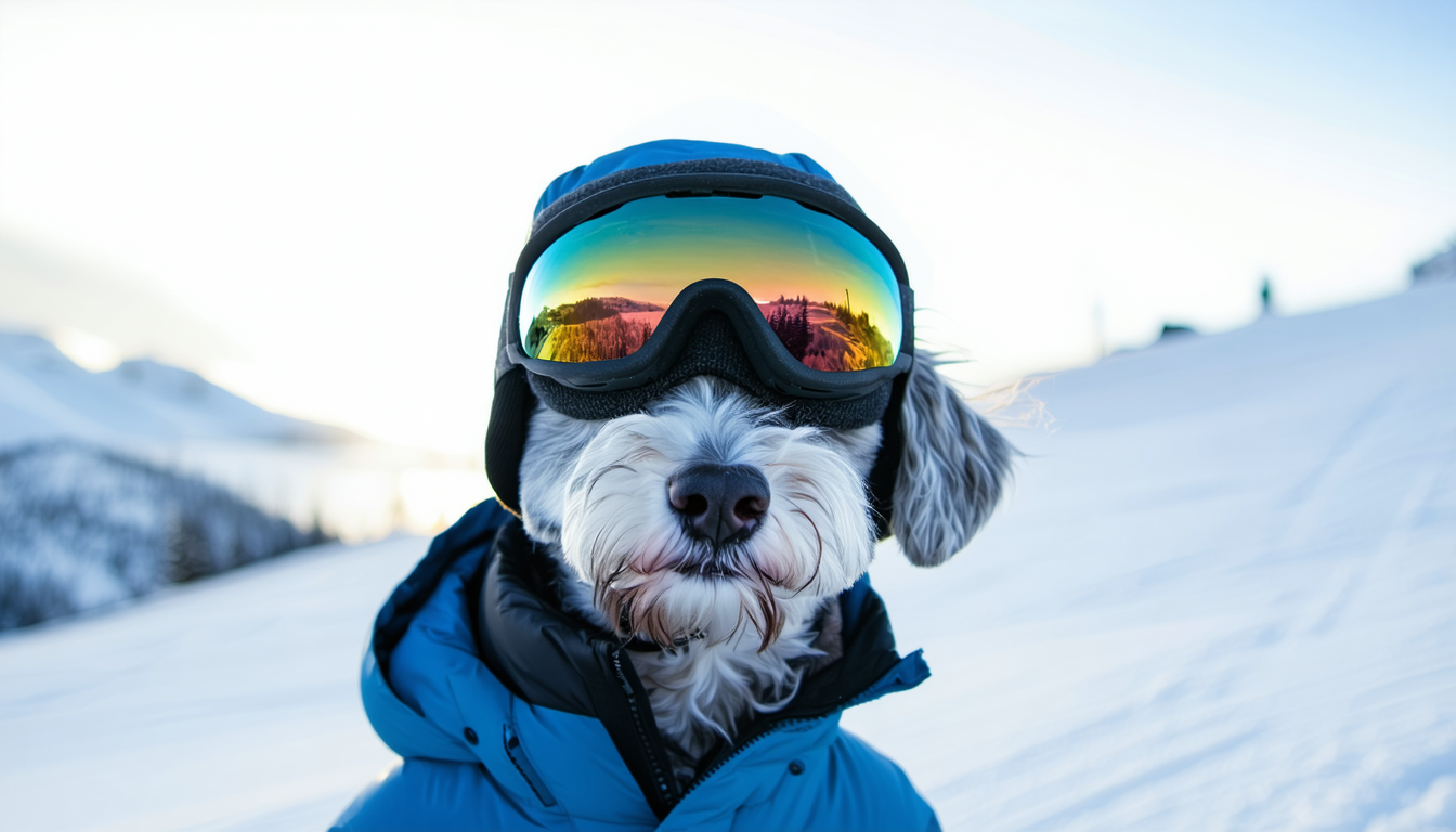 Ski Mask Dog: Cute and Funny Dog Wearing a Ski Mask