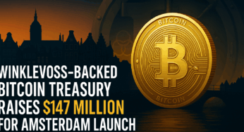 Winklevoss-Backed Bitcoin Treasury Raises $147 Million For Amsterdam Launch